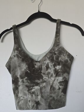 lululemon athletica Olive Green Tie-Dye Tank Top